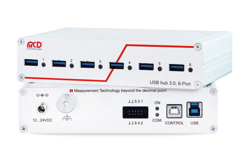 USB hub 3.0 6-Port, switchable, with two control inputs