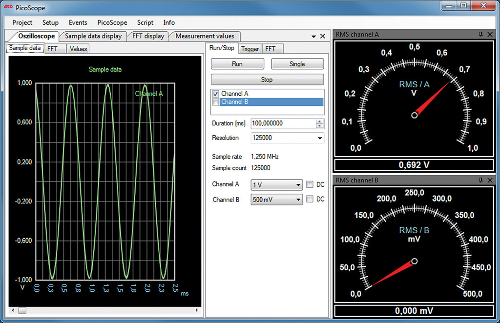 Interface Toolmonitor PicoScope®